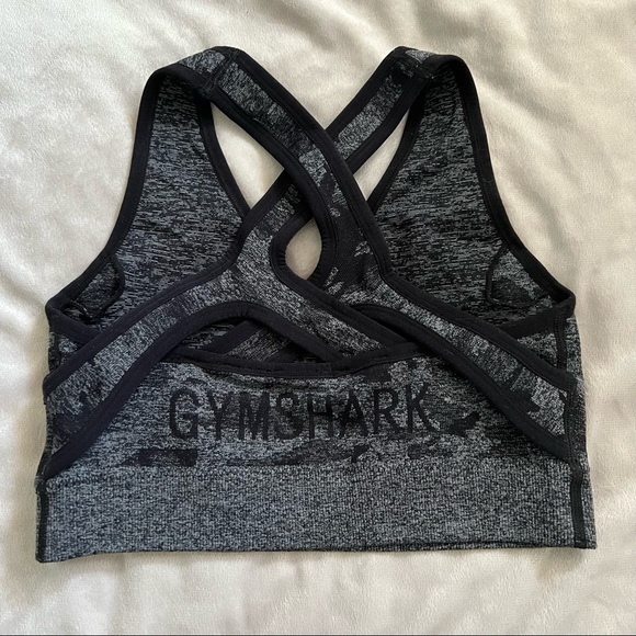 Gymshark Black Camo Sports Bra - Picture 3 of 6